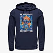 Merch Disney Lilo & Stitch - STITCH TAROT Unisex Hoodie Navy Blue