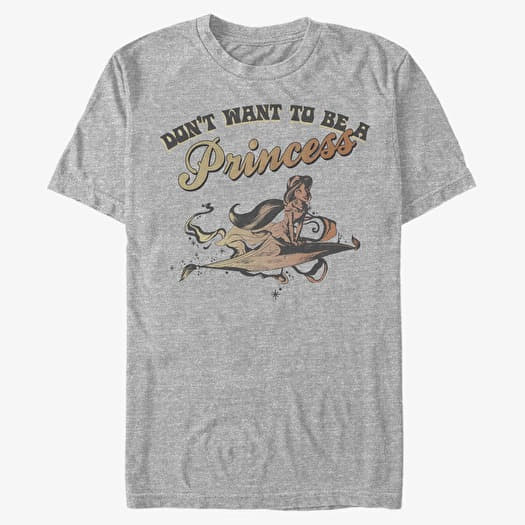 Tricou Merch Disney Aladdin - JASMINE FLY Unisex T-Shirt Heather Grey
