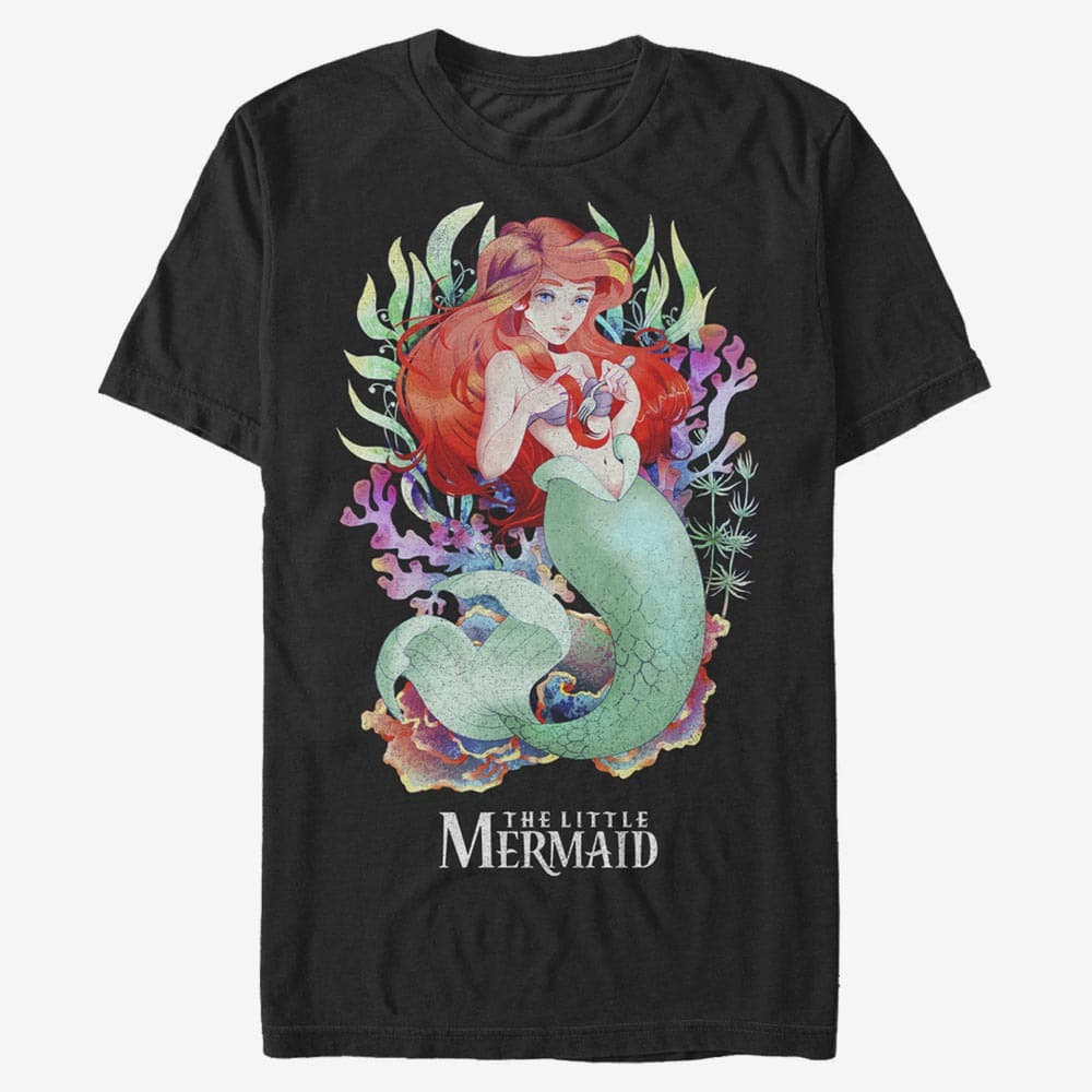 T-shirts Merch Disney The Little Mermaid - Anime Unisex T-Shirt Black