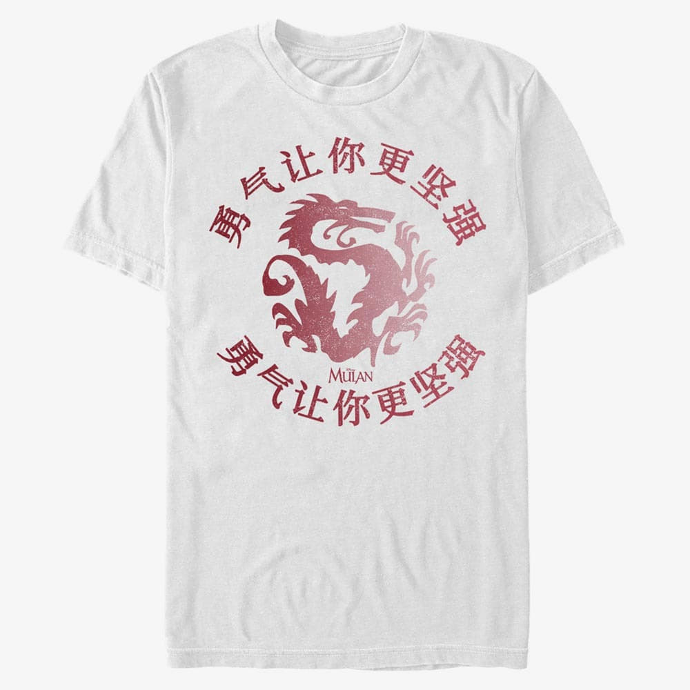 Pólók Merch Disney Mulan - Mulan Courage Unisex T-Shirt White