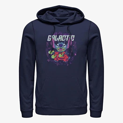 Mikina Merch Disney Lilo & Stitch - Spaced Dads Unisex Hoodie Navy Blue