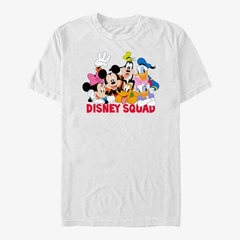 Camiseta Merch Disney Mickey And Friends - Disney Squad Unisex T-Shirt White