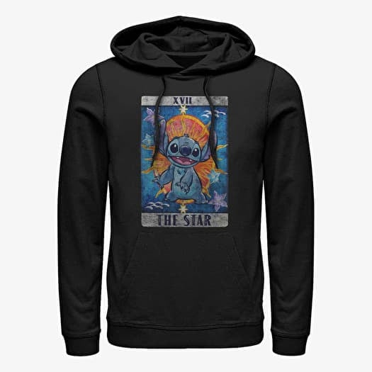 Kampsun Merch Disney Lilo & Stitch - STITCH TAROT Unisex Hoodie Black