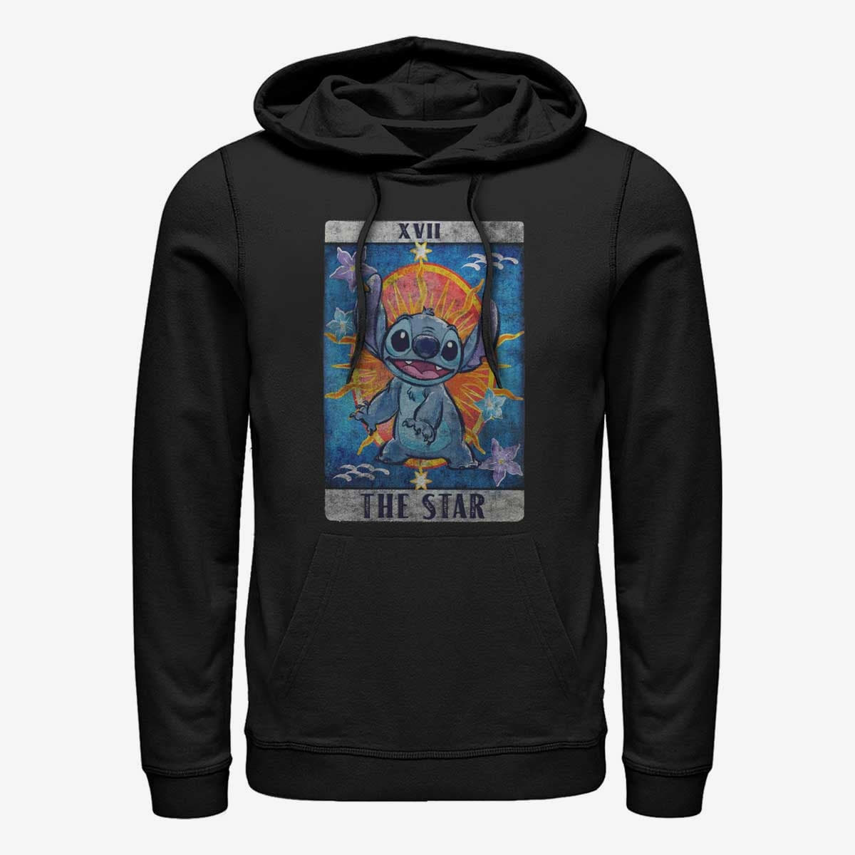 Kapuutsikud ja kampsunid Merch Disney Lilo & Stitch - STITCH TAROT Unisex Hoodie Black