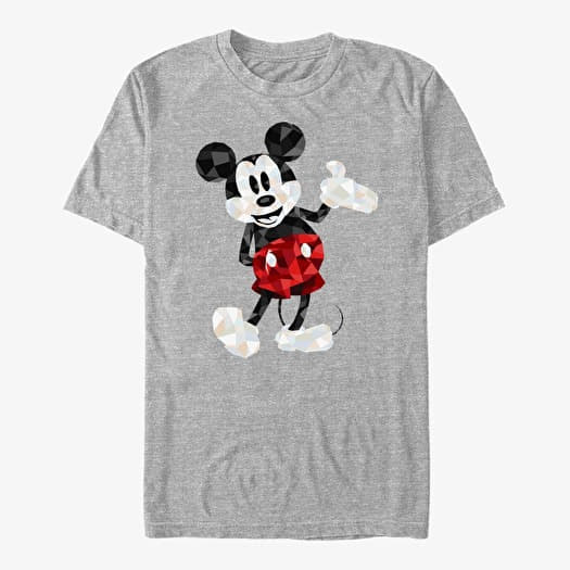 Marškinėliai Merch Disney Mickey And Friends - Mickey Poly Unisex T-Shirt Heather Grey