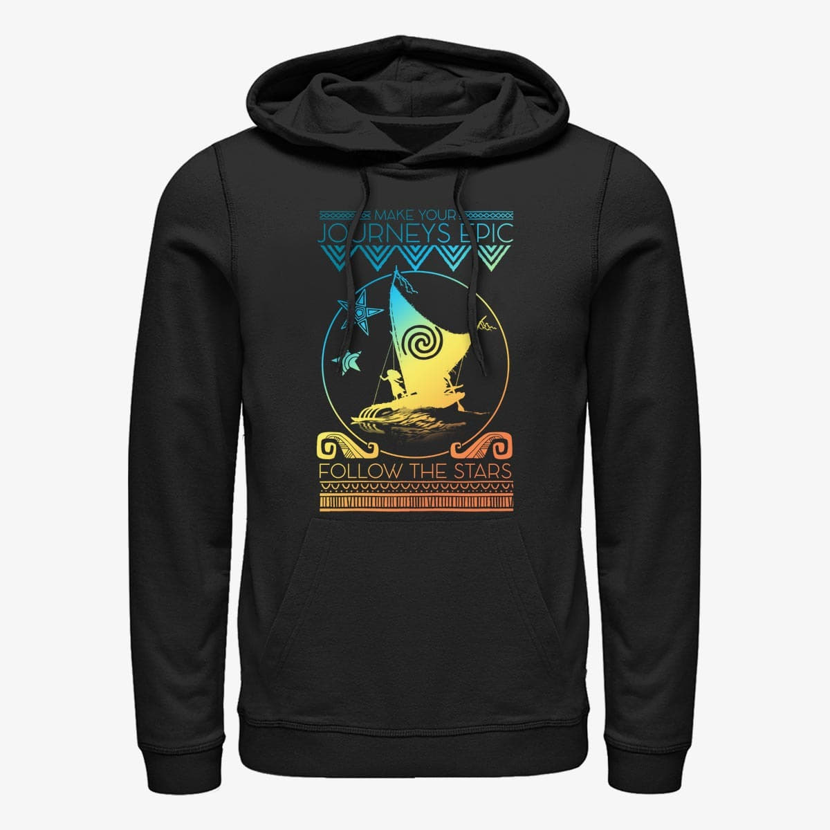 Hættetrøjer og sweatshirts Merch Disney Moana - By Starlight Unisex Hoodie Black