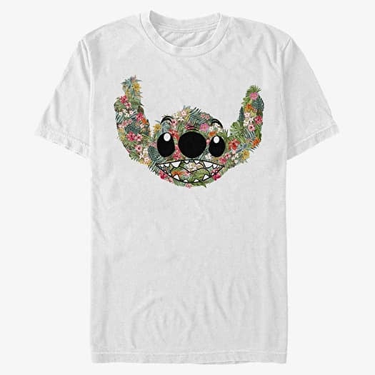 T-särk Merch Disney Lilo & Stitch - Stitch Floral Unisex T-Shirt White