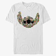 Merch Disney Lilo & Stitch - Stitch Floral Unisex T-Shirt White