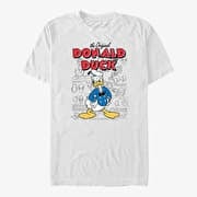 Merch Disney Mickey And Friends - Original Donald Sketchbook Unisex T-Shirt White