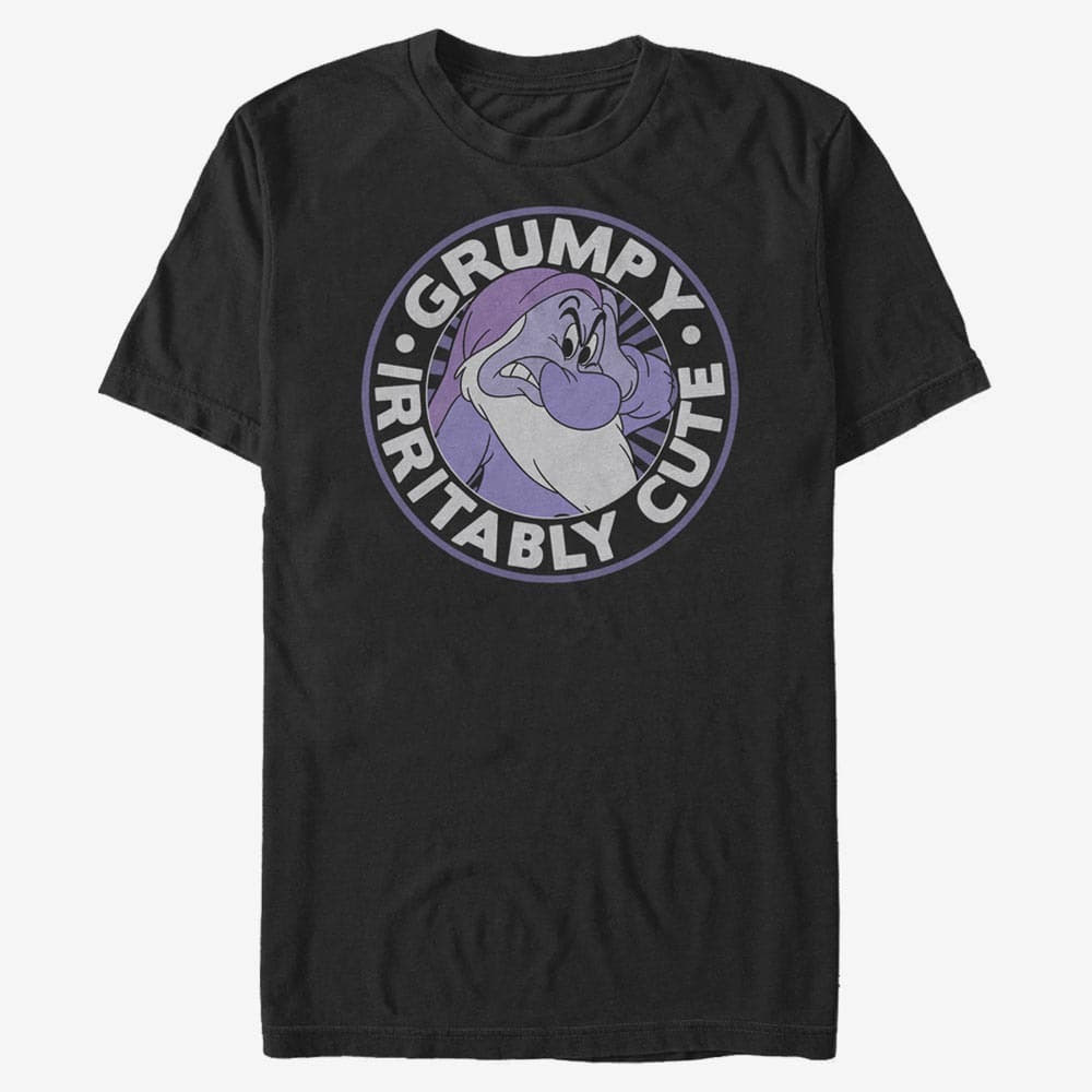 T-särgid Merch Disney Snow White - About Grumpy Round Unisex T-Shirt Black