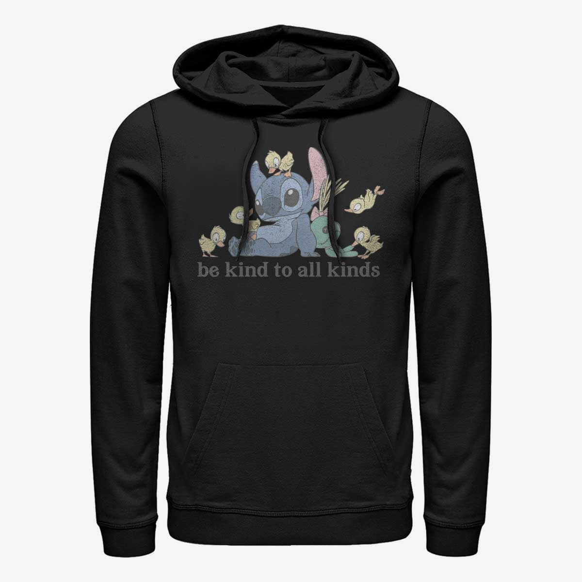 Sweaters Merch Disney Lilo & Stitch - Kind To All Kinds Unisex Hoodie Black
