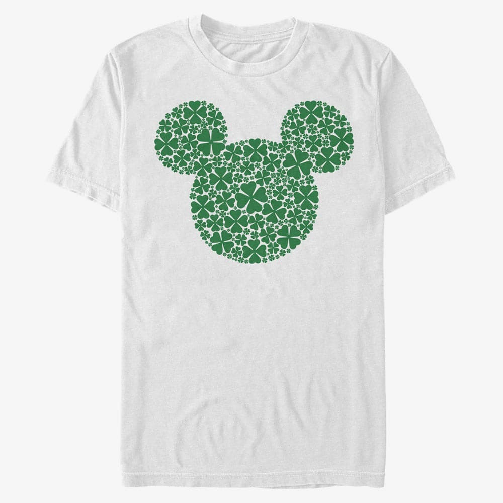 Тениски Merch Disney Classic Mickey - Mickey Clover Fill Unisex T-Shirt White