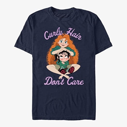 Tričko Merch Disney Wreck-It Ralph 2 - Curly Merida Unisex T-Shirt Navy Blue