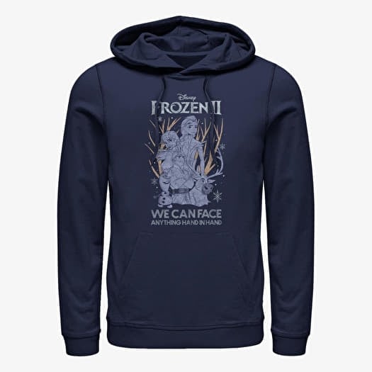 Sweatshirt Merch Disney Frozen 2 - Sketchy Group Unisex Hoodie Navy Blue