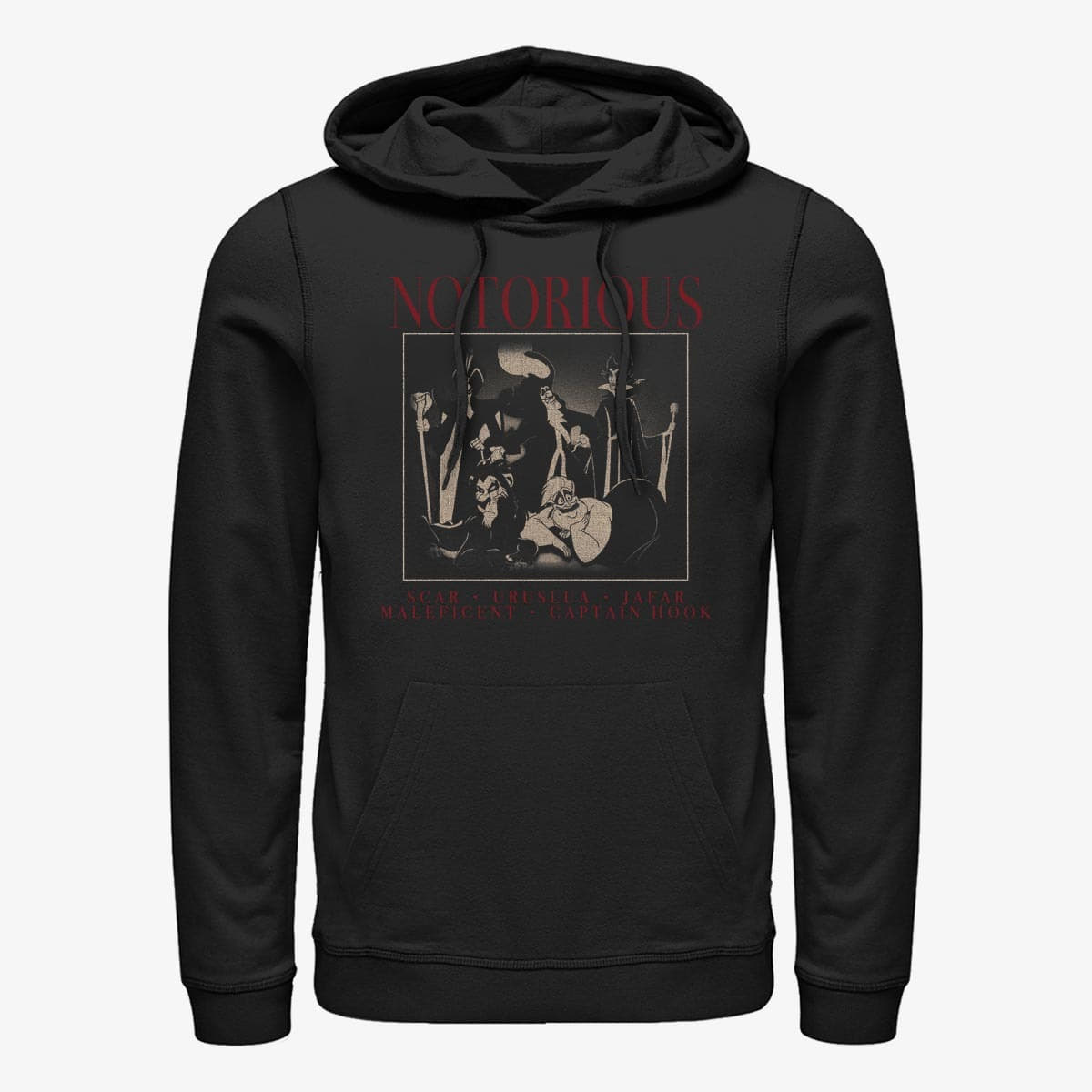 Sweatshirts Merch Disney Villains - Notorious Villains Unisex Hoodie Black