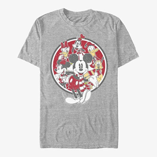 T-shirt Merch Disney Mickey Classic - Vintage Mickey Friends Unisex T-Shirt Heather Grey