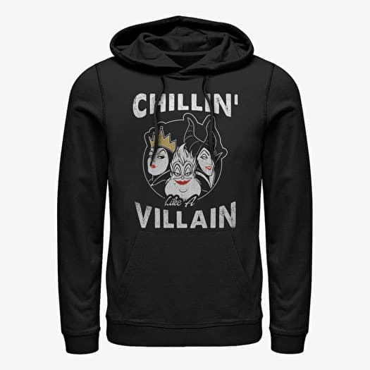 Sweatshirt Merch Disney Villains - Chillin Unisex Hoodie Black