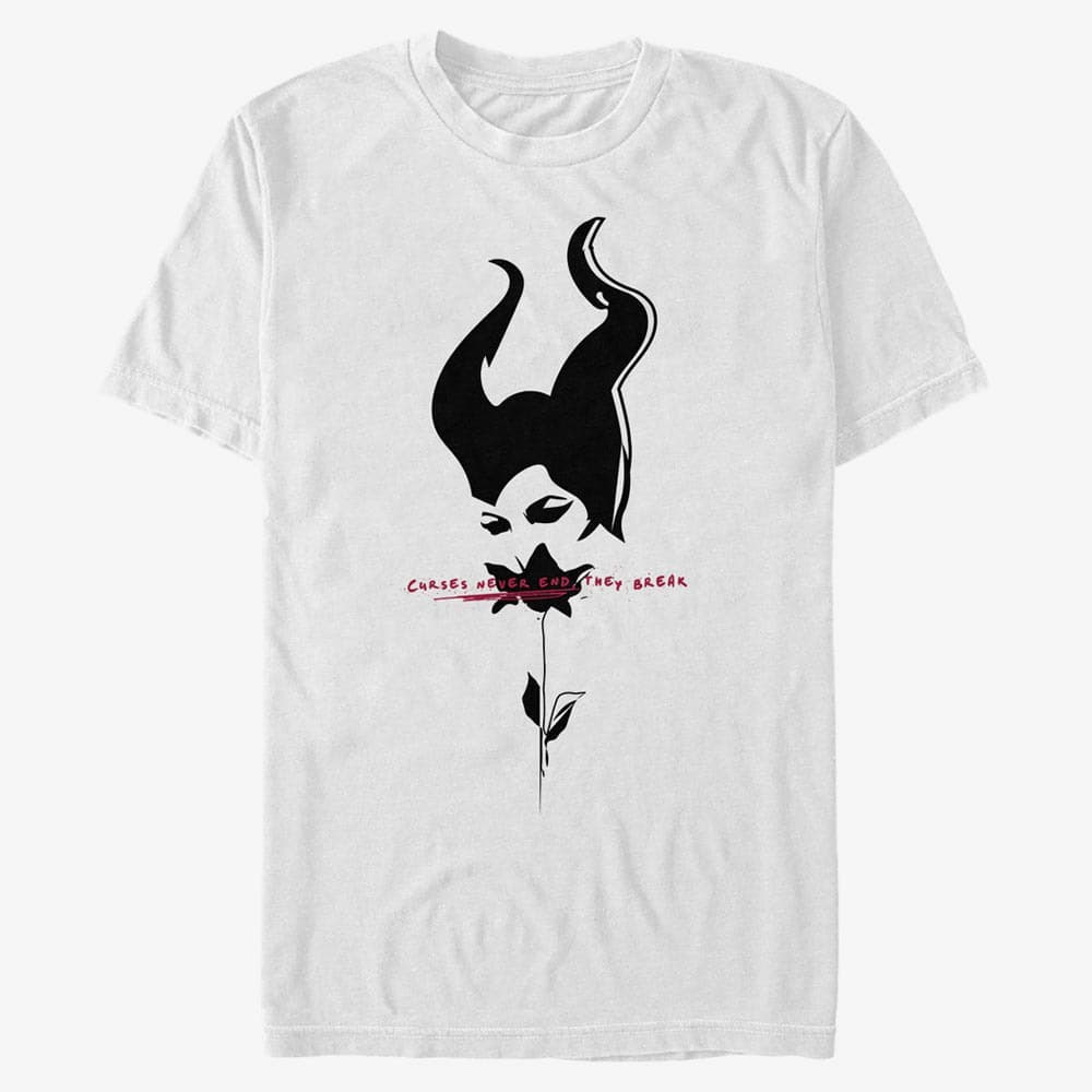 Tricouri  Merch Disney Maleficent: Mistress Of Evil - Black Rose Curse Unisex T-Shirt White