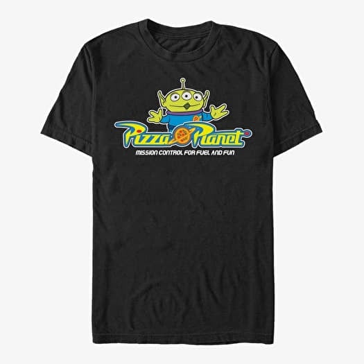 T-shirt Merch Disney Toy Story 1-3 - Pizza Arcade Unisex T-Shirt Black