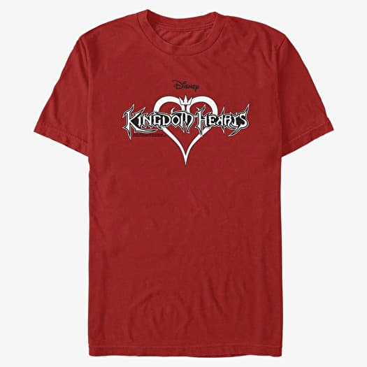 Tricou Merch Disney Kingdom Hearts - Black and White Unisex T-Shirt Red