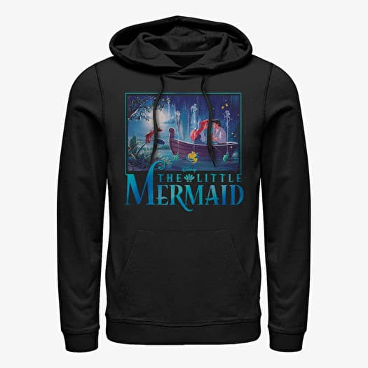 Sweatshirt Merch Disney The Little Mermaid - LITTLE MERMAID TITLE Unisex Hoodie Black