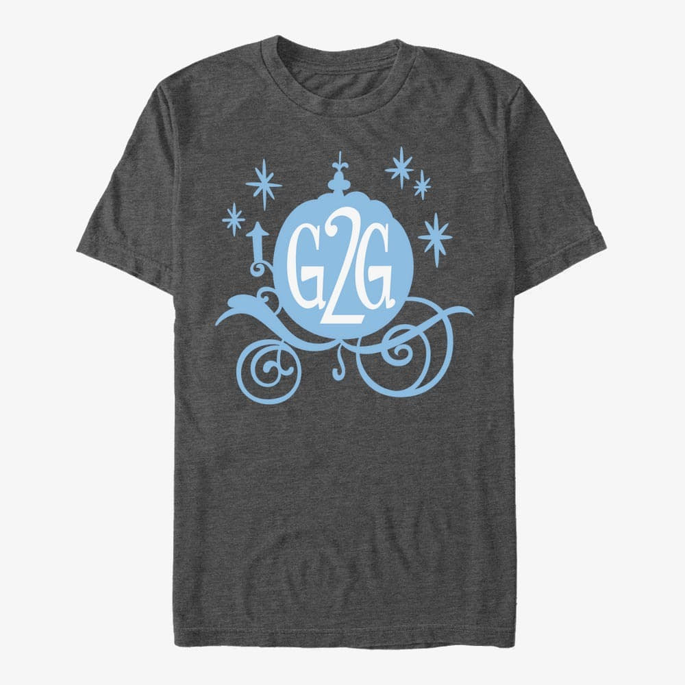 majice kratkih rukava Merch Disney Wreck-It Ralph 2 - CINDERELLA Unisex T-Shirt Dark Heather Grey