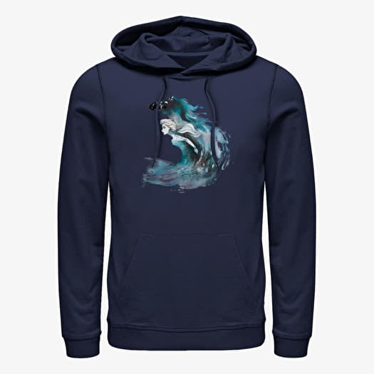 Majica Merch Disney Frozen 2 - Watercolor Spirit Unisex Hoodie Navy Blue