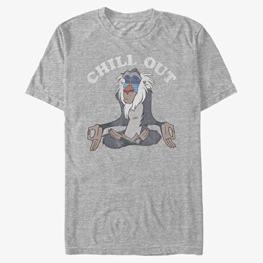 T-shirt Merch Disney The Lion King - Chill Out Unisex T-Shirt Heather Grey