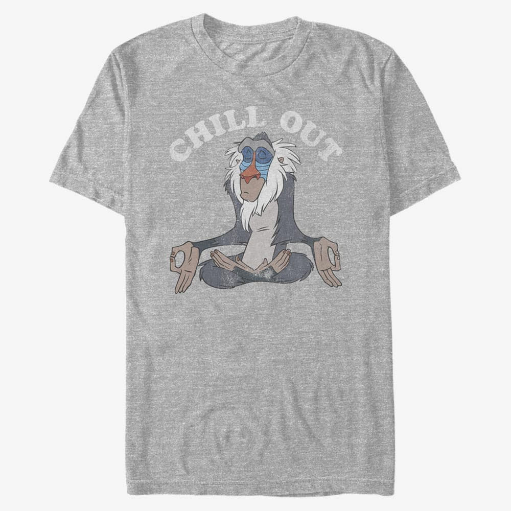 T-Shirts Merch Disney The Lion King - Chill Out Unisex T-Shirt Heather Grey