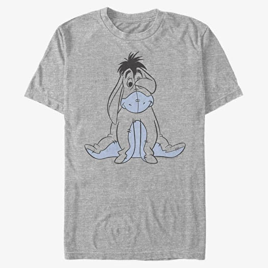 T-shirt Merch Disney Winnie the Pooh - Basic Sketch Eeyore Unisex T-Shirt Heather Grey