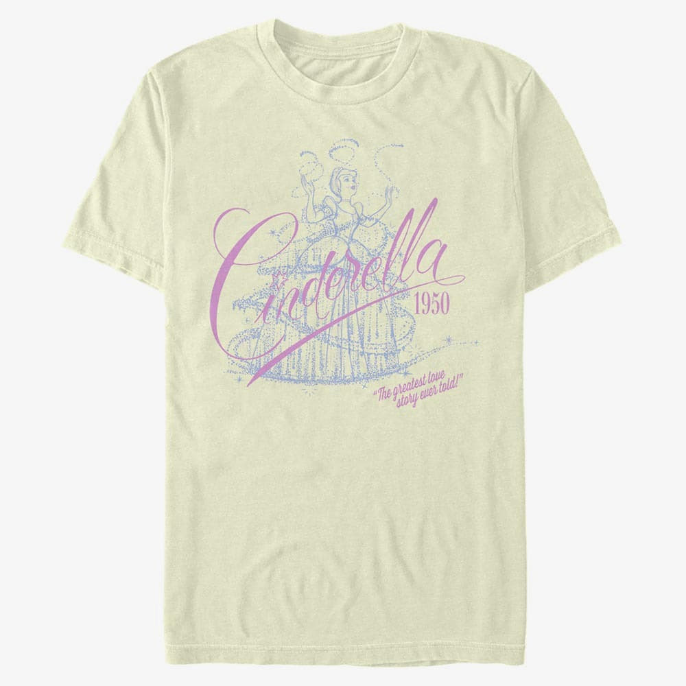 T-shirts Merch Disney Cinderella - Fifties Love Story Unisex T-Shirt Natural