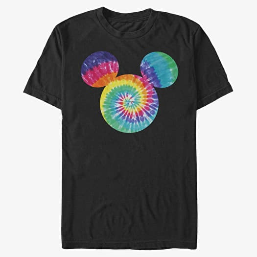 T-shirt Merch Disney Classic Mickey - Mickey Tie Dye Fill Unisex T-Shirt Black