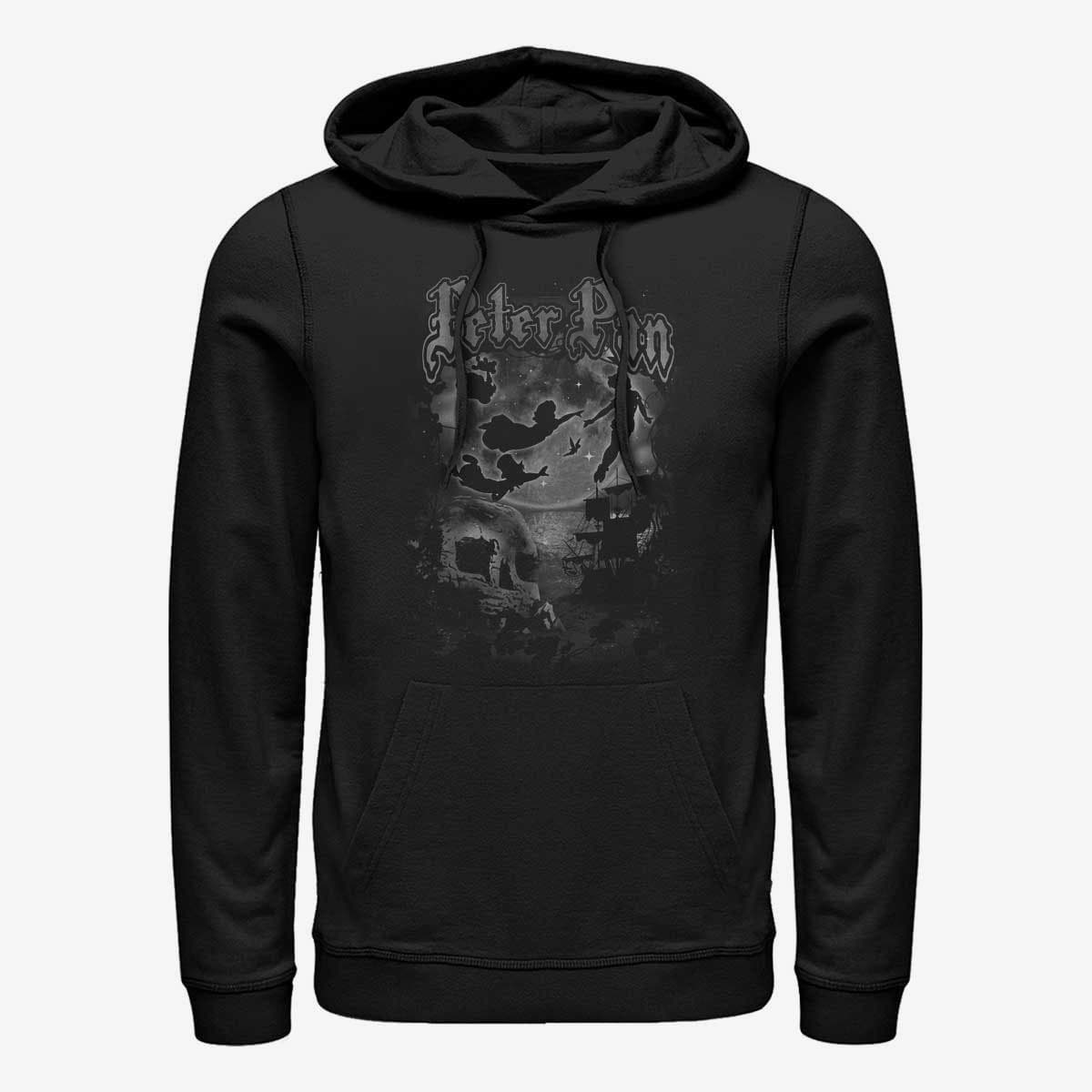 Pulóverek Merch Disney Peter Pan - Dark Cover Unisex Hoodie Black