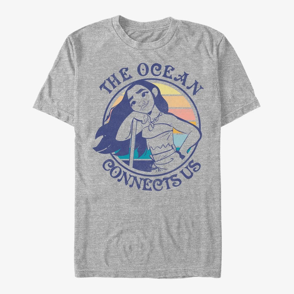 Camisetas Merch Disney Moana - Sunset Moana Unisex T-Shirt Heather Grey