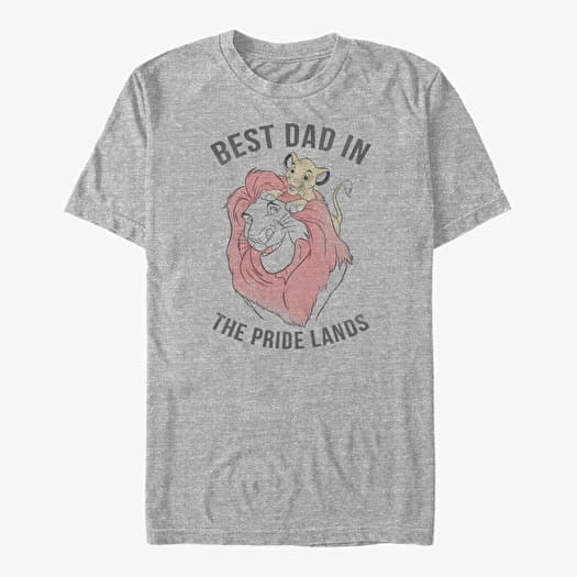 T-shirt Merch Disney The Lion King - Pride Lands Dad Unisex T-Shirt Heather Grey