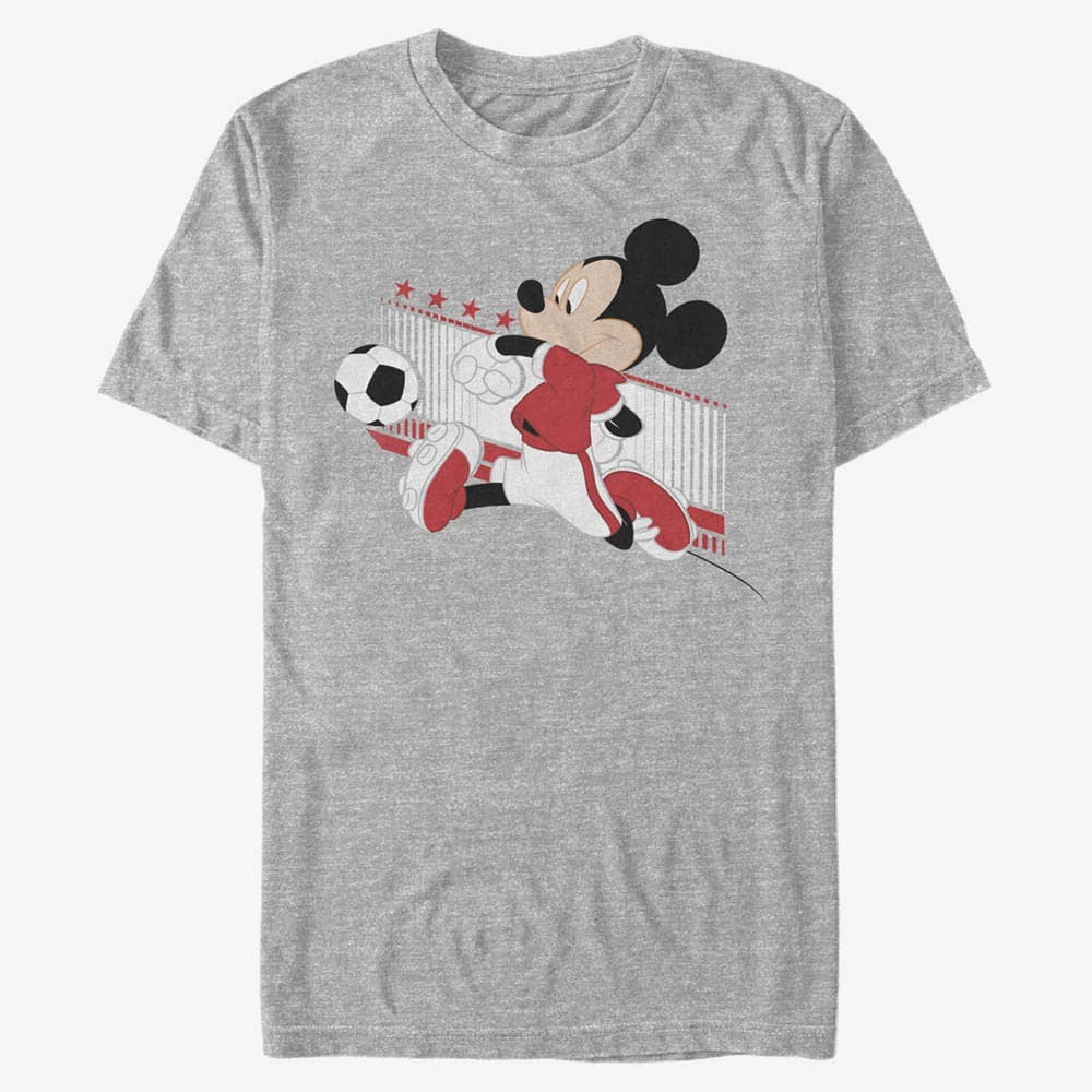 Magliette Merch Disney Classic Mickey - Canada Kick Unisex T-Shirt Heather Grey