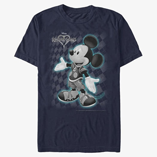 Tricou Merch Disney Kingdom Hearts - Mickey Hearts Unisex T-Shirt Navy Blue