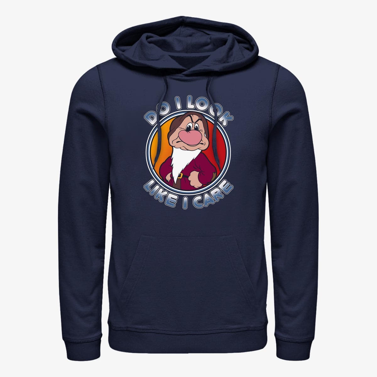 Sweatshirts Merch Disney Sleeping Beauty - Cares Not Unisex Hoodie Navy Blue