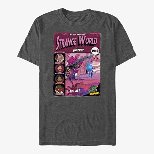 Majica Merch Disney Strange World - Strange Adventures Unisex T-Shirt Dark Heather Grey