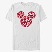 Merch Disney Classic Mickey - Mickey Hearts Fill Unisex T-Shirt White