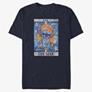Merch Disney Lilo & Stitch - STITCH TAROT Unisex T-Shirt Navy Blue