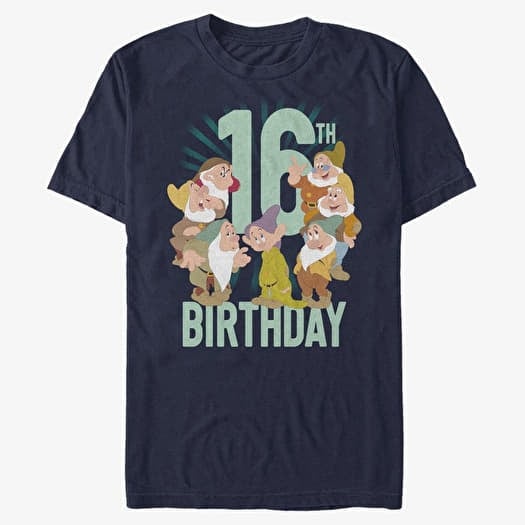 T-shirt Merch Disney Snow White And The Seven Dwarfs - Dwarves Sixteenth Bday Unisex T-Shirt Navy Blue