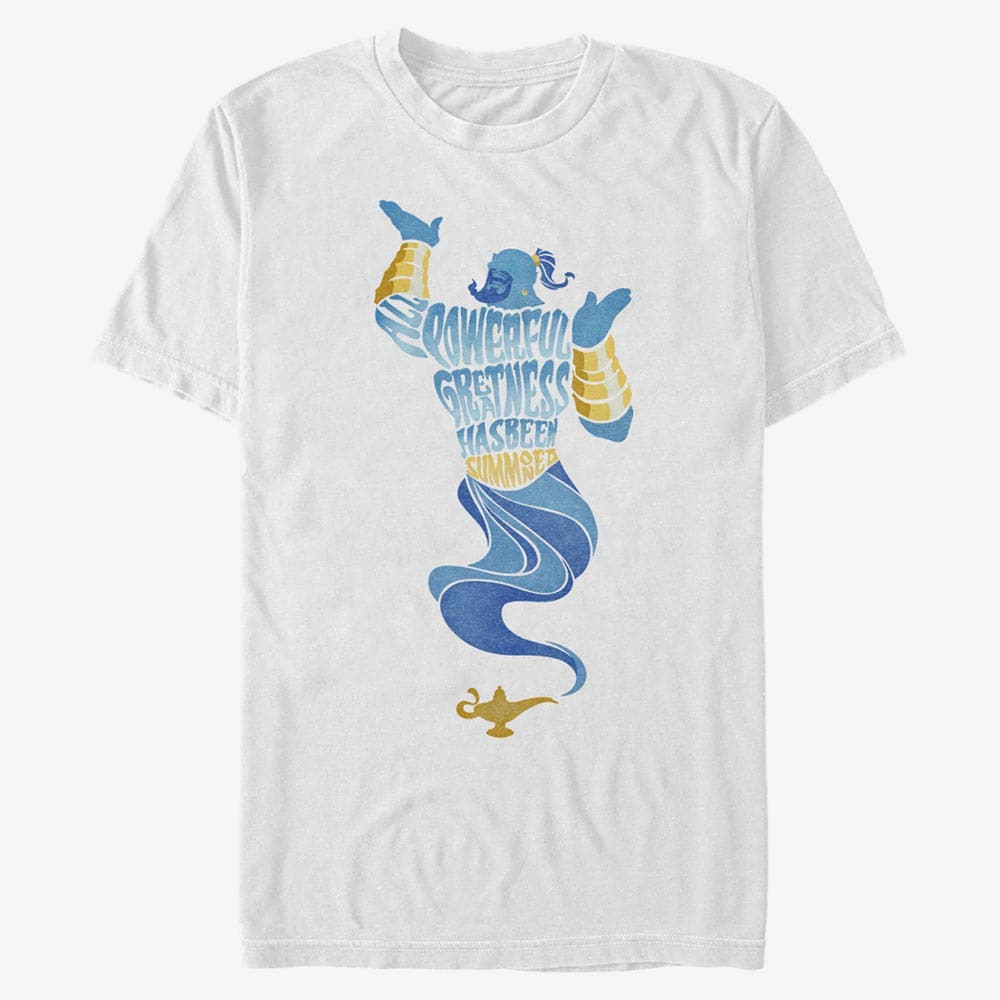 Pólók Merch Disney Aladdin Live Action - Another All Powerful Genie Unisex T-Shirt White