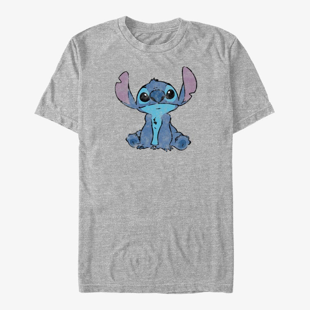 T-särgid Merch Disney Lilo & Stitch - Simply Stitch Unisex T-Shirt Heather Grey
