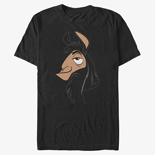 T-shirt Merch Disney Emperor's New Groove - Kuzco Big Face Unisex T-Shirt Black