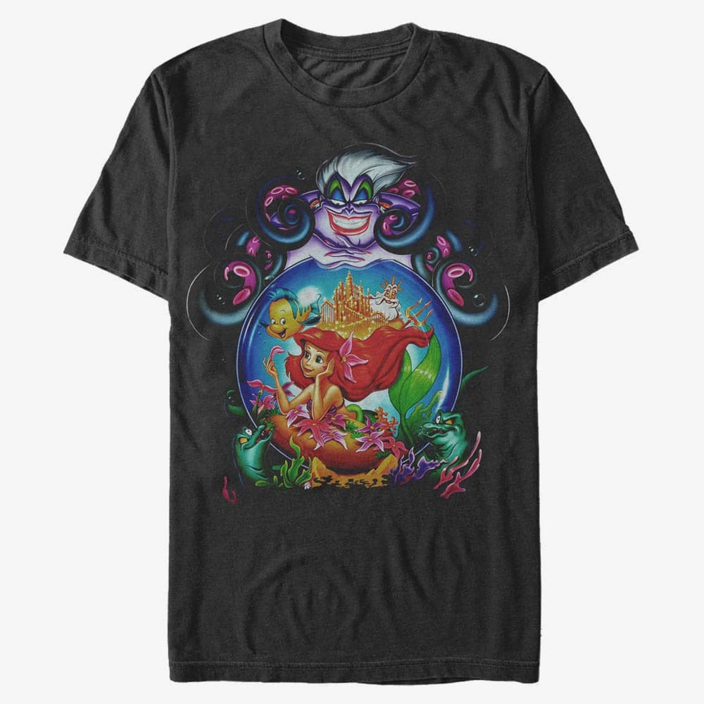 T-shirts Merch Disney The Little Mermaid - Lurksula Unisex T-Shirt Black