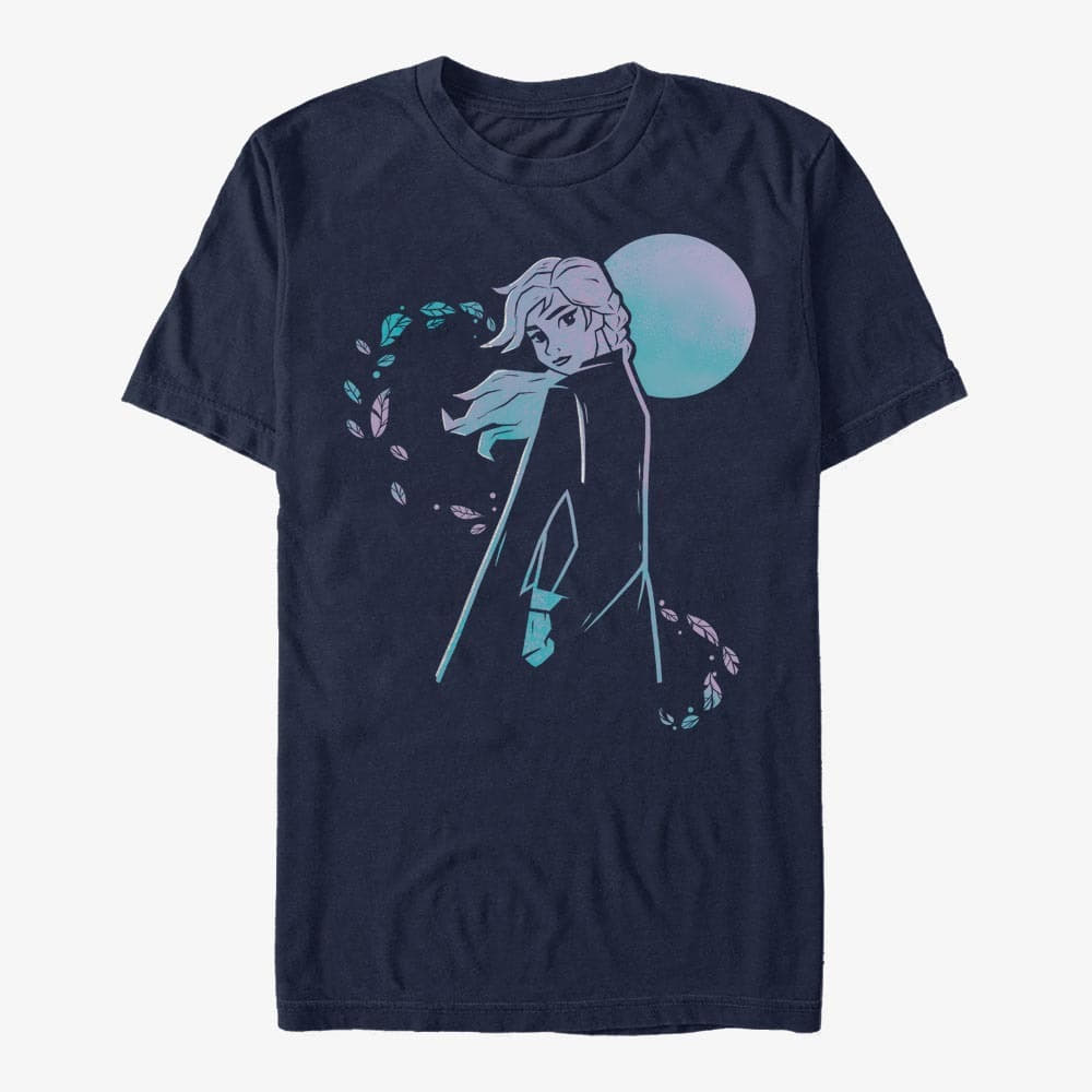 T-Shirts Merch Disney Frozen 2 - Winter Sunset Unisex T-Shirt Navy Blue