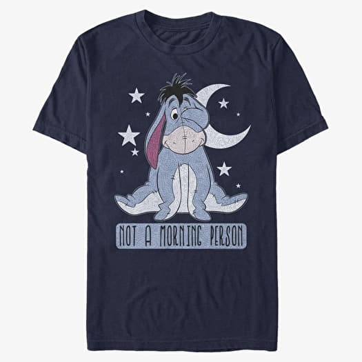 T-shirt Merch Disney Winnie The Pooh - Eeyore Not Morning Unisex T-Shirt Navy Blue