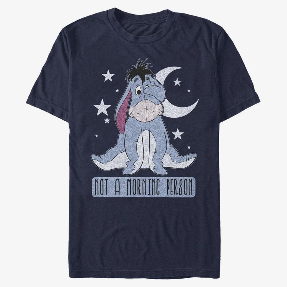 T-shirts Merch Disney Winnie The Pooh - Eeyore Not Morning Unisex T-Shirt Navy Blue