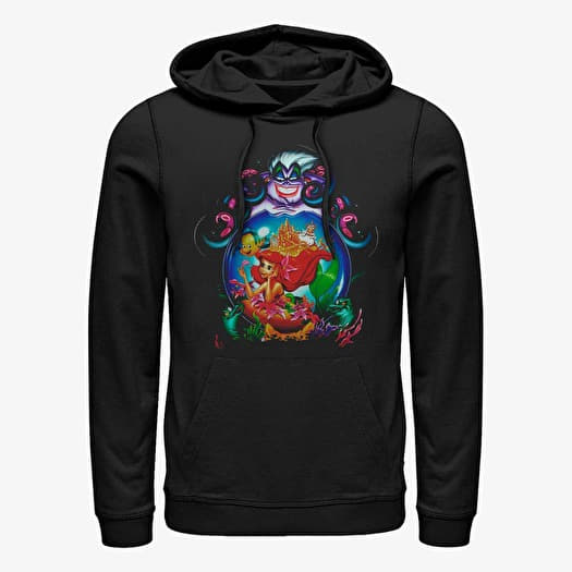 Pulóver Merch Disney The Little Mermaid - Lurksula Unisex Hoodie Black